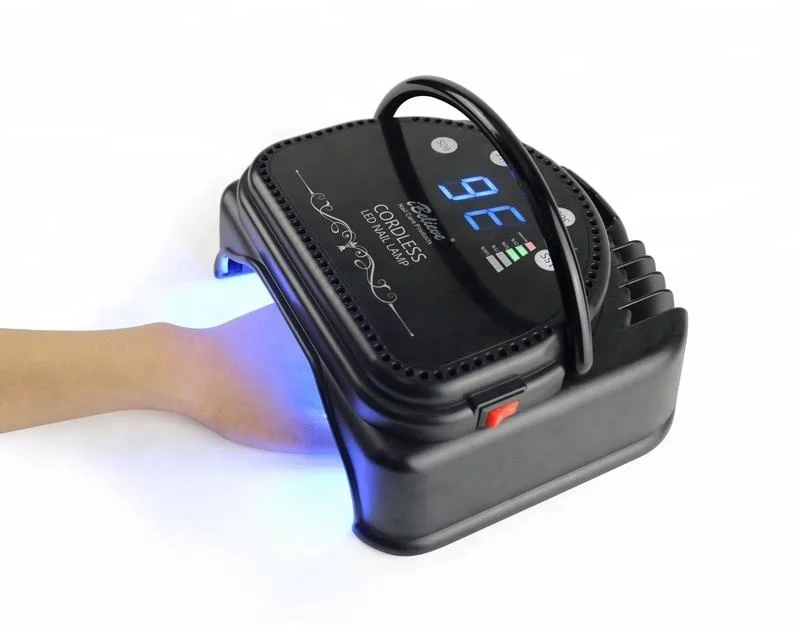 

Professional battery operated iBelieve cordless rechargeable uv led nail lamp 64w