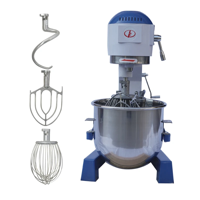 

10L 20L 30L 40L 50L 60L 80L Planetary Food Mixer Cake Dough Mixer With Stainless Steel, Silver