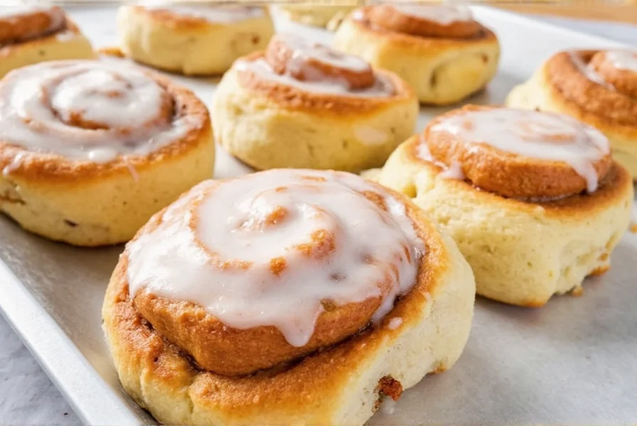 Step-by-step Pillsbury cinnamon rolls preparation process
