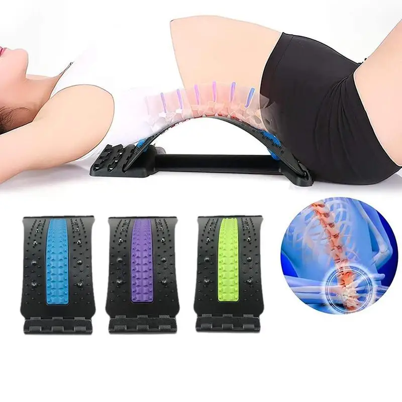 

Lumbar Tractionmassager Back Stretching Device 4-level Adjustment Cracker Spine Stretcher Magnetic Therapy Relief Massage Tools