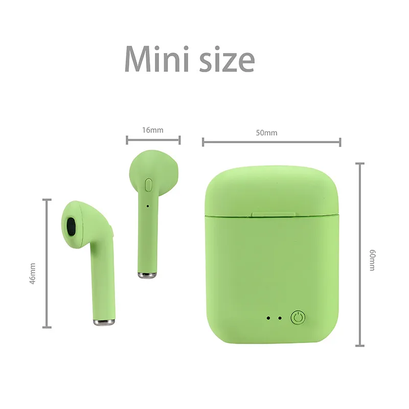 

wholesale Headset Wireless Earphones With Mic Charging Box Mini Earbuds Sports Headphones For Smart Phone New i12