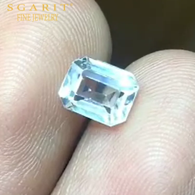 

SGARIT collection rare colorless loose gemstone for precious jewelry making 1.78ct natural sapphire