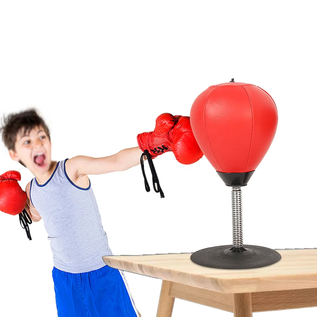 

Inflatable Boxing stand Punching Bag Desktop Boxing Speed Desktop Ball