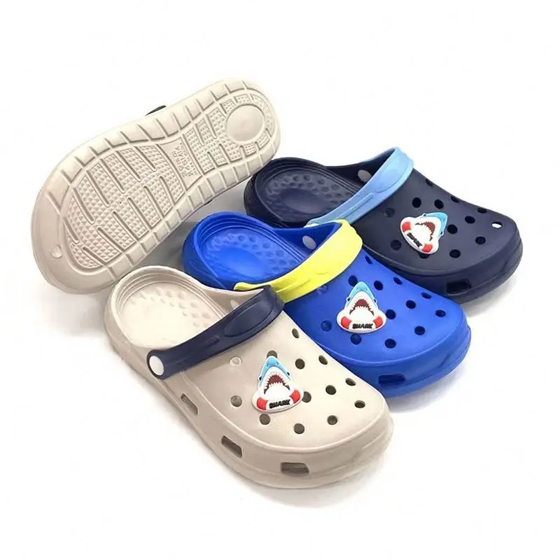 

Wholesale Fashion Custom Summer Anti-Slippery Beach Men EVA Breathable Clog Shoes Clogs, Blue,beige,gray,light blue,red,purple