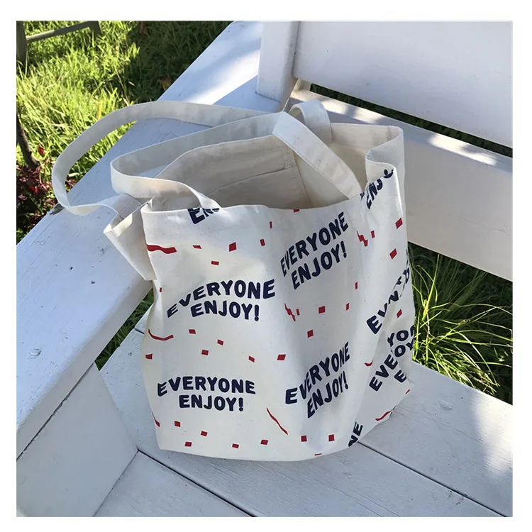 

Summer 2021 New Korean Canvas Bag Single Shoulder Bag Custom casual Shopping Bag Wholesale for woman
