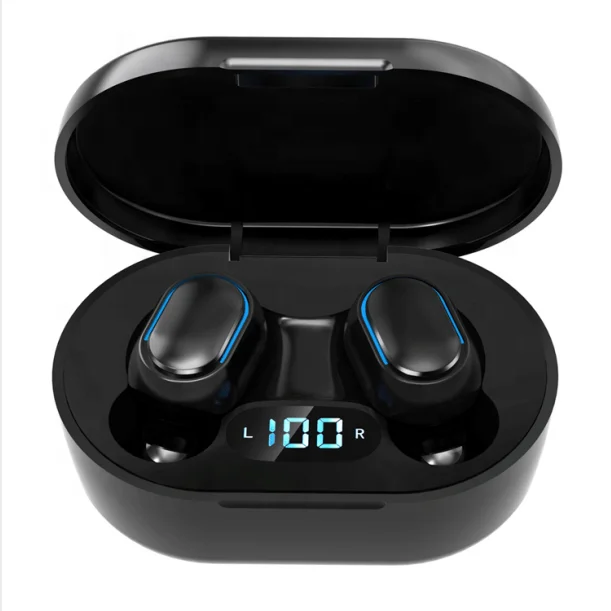 

New Arrivals E7S TWS Mini Wireless Earphones Bluetooths Earphone Headphone with LED Light Display for iPhone for Samsung