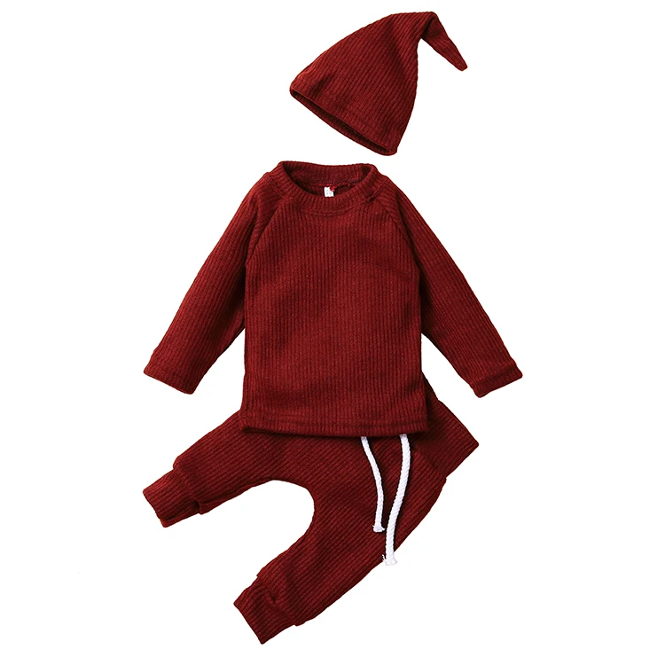 

Customize 100% Organic Cotton Unisex 3PCS Newborn Gift Set Box Baby Clothes Set Kids Clothing Sets, White