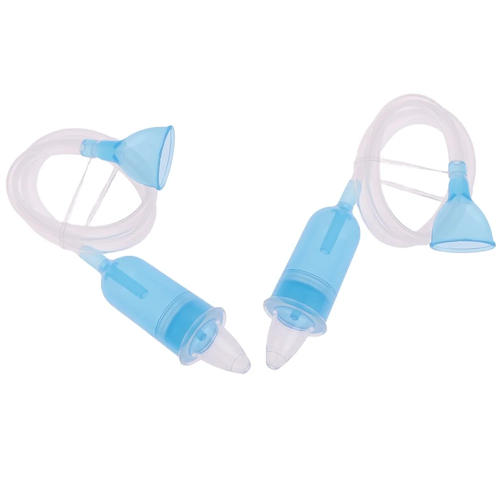 

Safe Hygienic Nose Cleaner Baby Nasal Aspirator for Newborns and Toddlers Custom Design Is Welcome, Blue+transparency