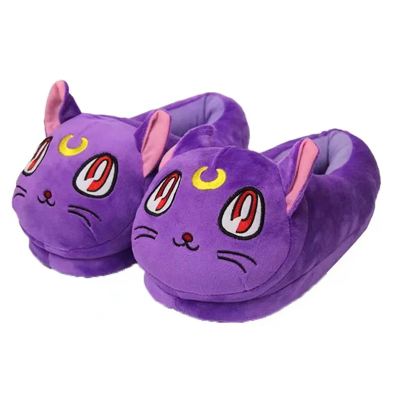 

Winter Warm Slippers For Unisex Cartoon Cute Plush Slippers Furry Stuffed Home Shoes indoor, As shown