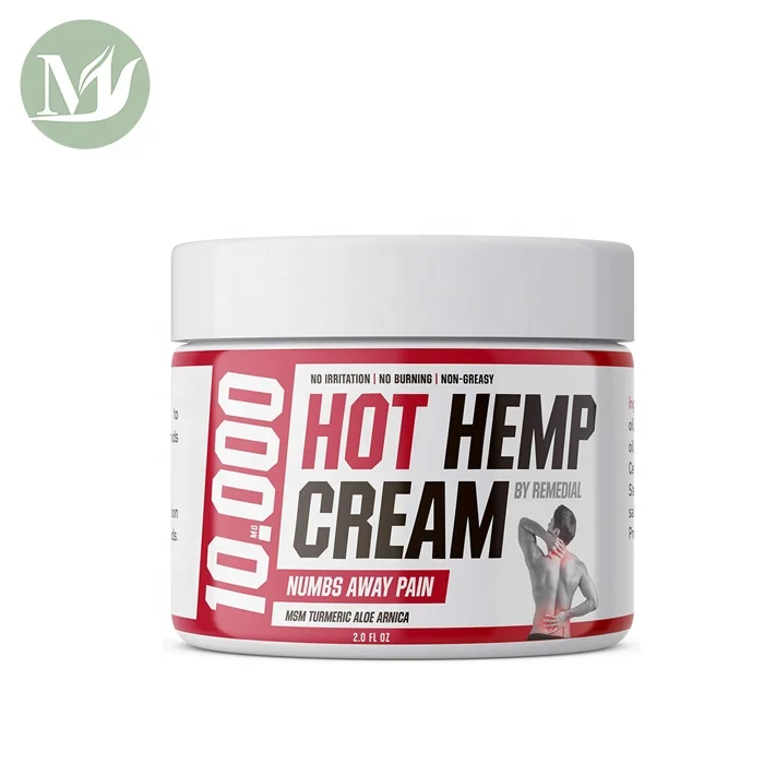 

OEM/ODM Hot Hemp Cream 10000MG Arthritis Inflammation Back Joint Pain Relief CBD Hemp Seed Cream Neck Pain Cream