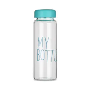 Image of 500ML Portable My Bottle Sports Plastic Water Bottle With Fabric Bag