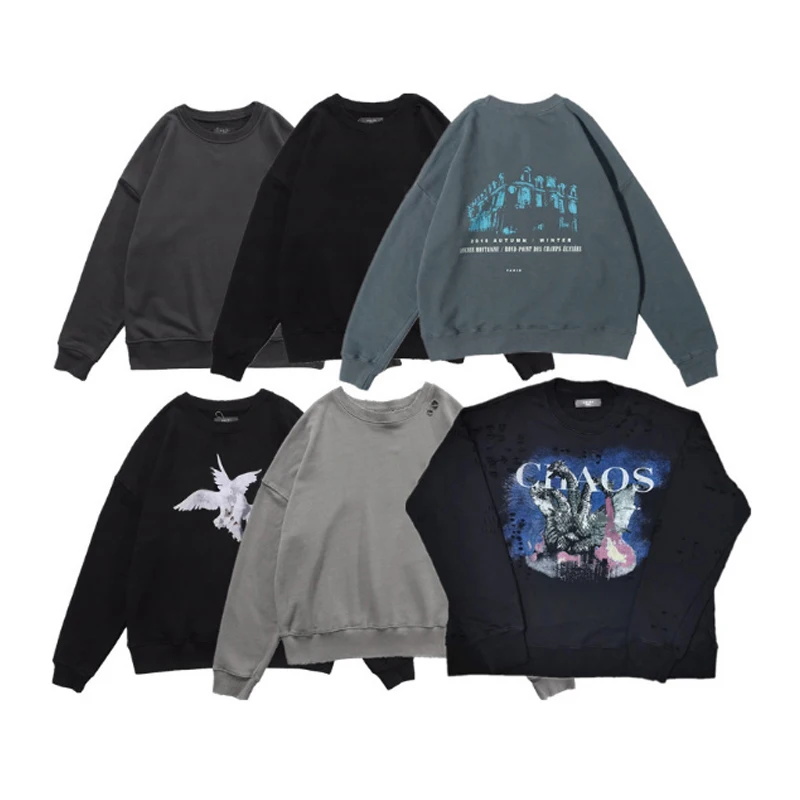

2021 New Style Amiry Pullover Hoodies Wholesale Long Sleeved Couple Polyester Printed Street Wear High Quality Sweatshirt Amiry