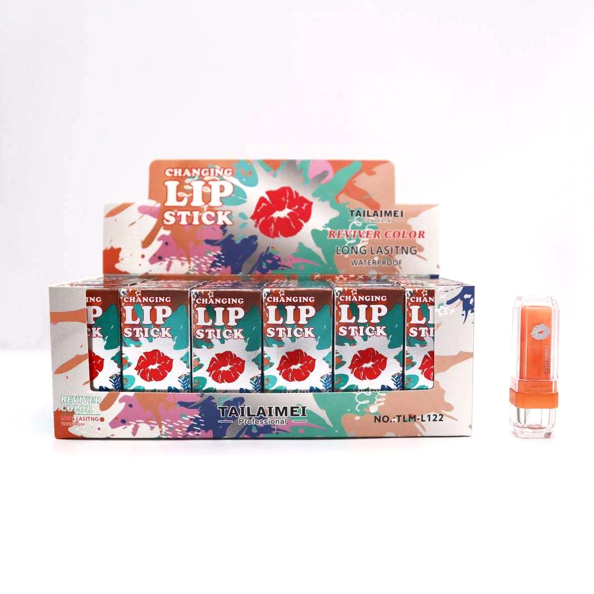 

Private Label Color Change Moisture Lip Stick Makeup Long Lasting Waterproof Reviver Color Changing Lipstick Liquid, Colors