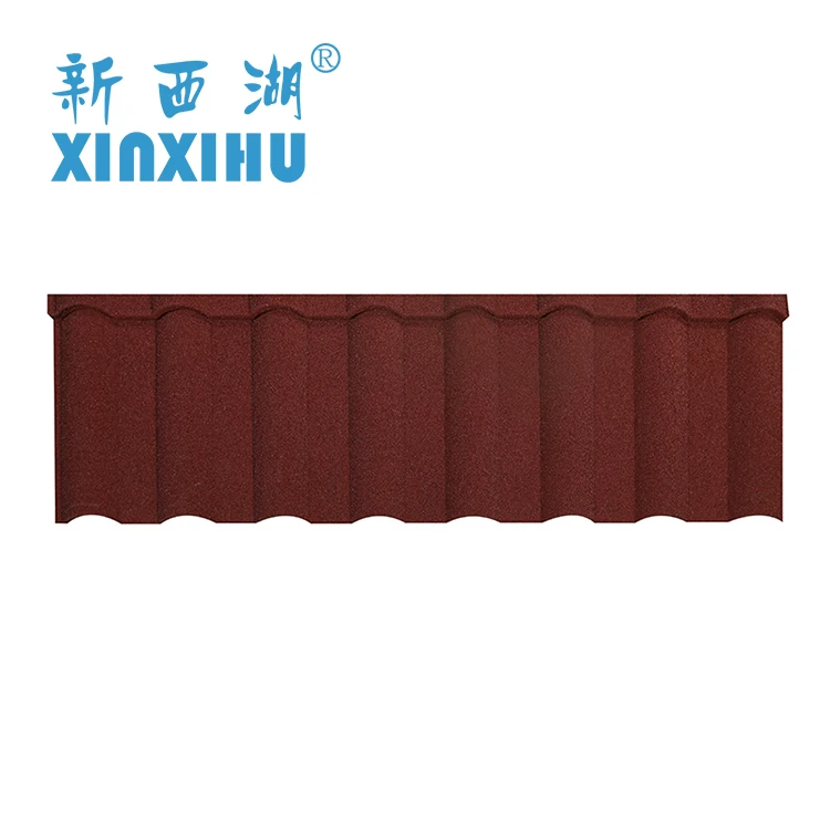 
2020 Hangzhou Roofing Sheet Stone Coated Steel Shingles Roofing Africa 