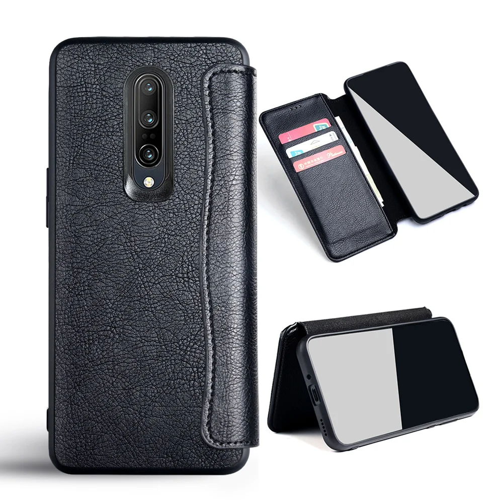 

Case for OnePlus 6 6T Case Flip Cover Leather with Card Solt No Magnet for OnePlus 6 6T Case Funda Coque