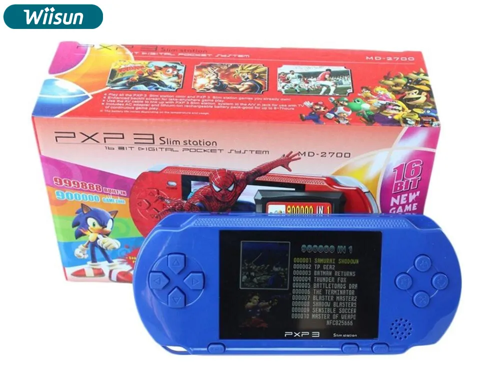 

PXP3 slim station 16bit consola Portable PVP Handheld Game Player Classic Retro video Game Console for kids gift