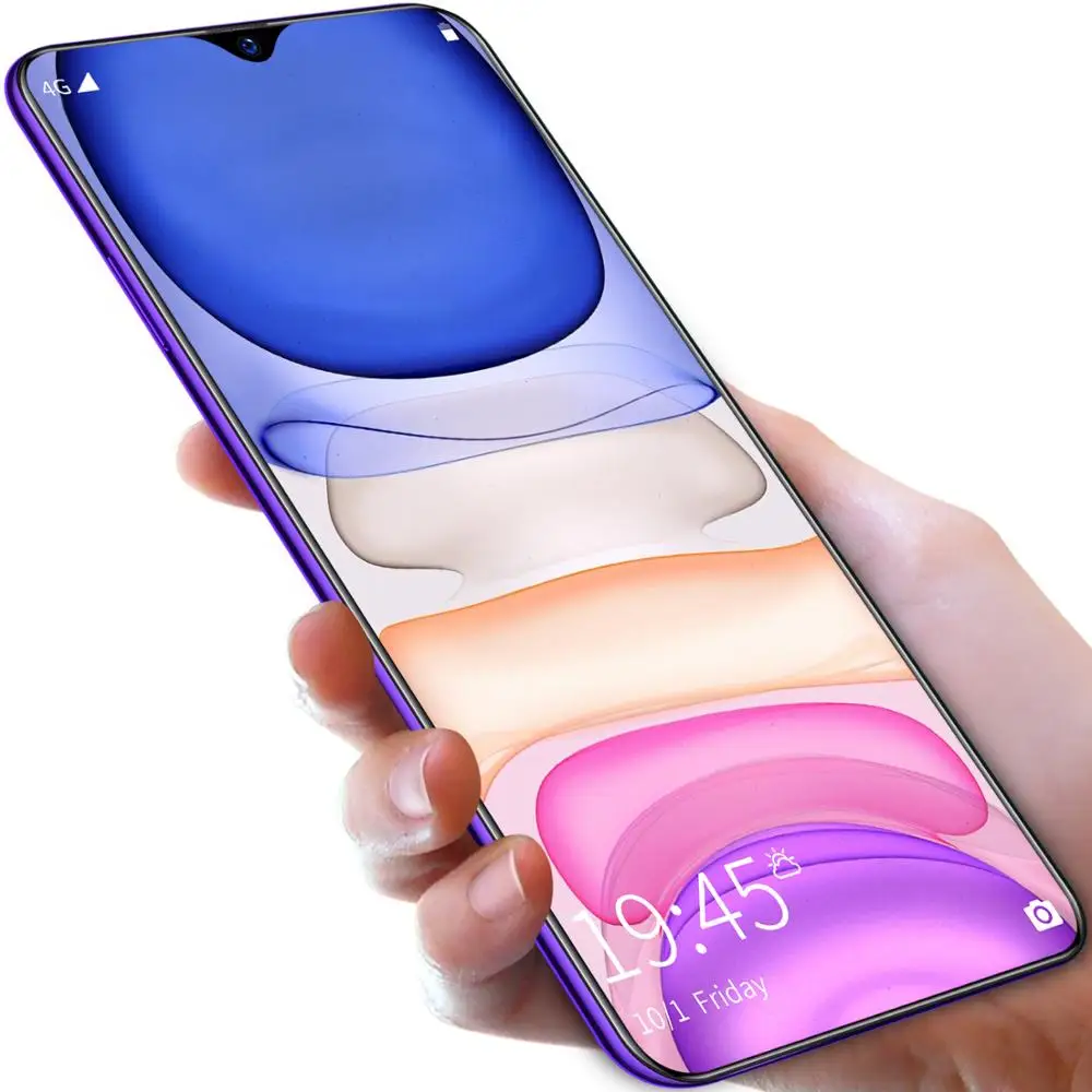 

6.5-inch Full-Screen fingerprint Smartphone A70S with 8GB RAM+256GB ROM Large Memory Android 4G Network Smartphone Android