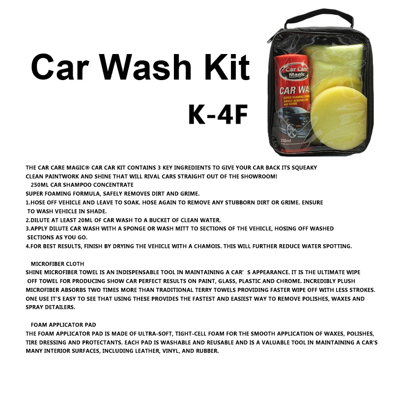 car cleaning kit car wash soup car washing shampoo with wax