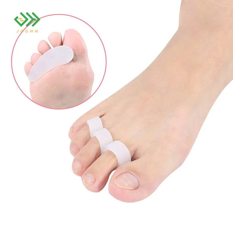 

Breathable SEBS Gel Toe Spacer Separator Hallux Valgus Three Holes Corrector for Sports Activities