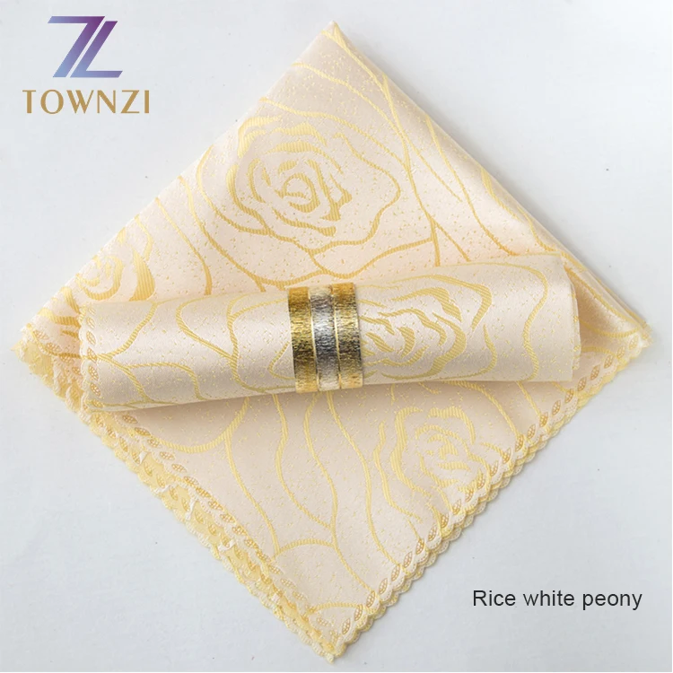 Wholesale factory price 48*48cm or customized Jacquard Hotel Table Napkins