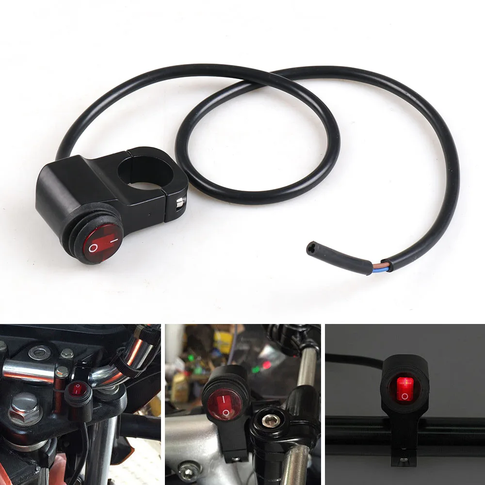7/8" Motorcycle ATV Handlebar Headlight Fog Spot Light On-Off Switch 