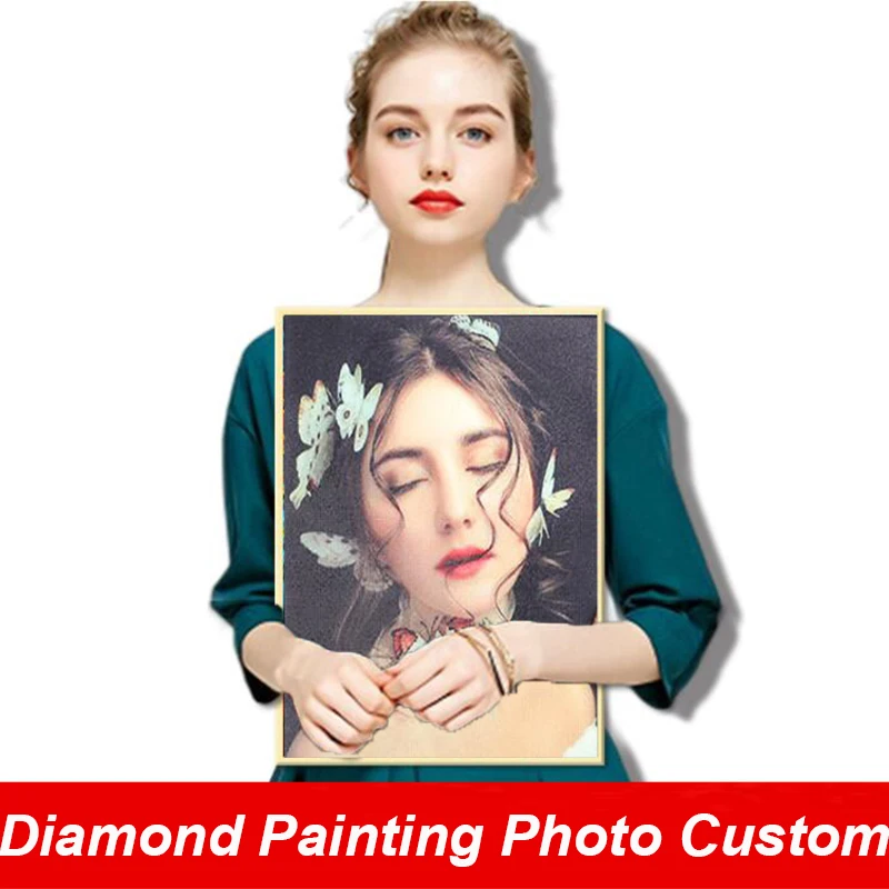 
Wholesale 5d Diy Diamond Painting Photo Custom Full Drill Cross Stitch Diamond Art Embroidery Kits Diamond embroidery 