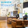 Giwox newest 2019 four blades video wall hd projector lamp 3d hologram display 65XR with Wifi APP control advertising equipment
