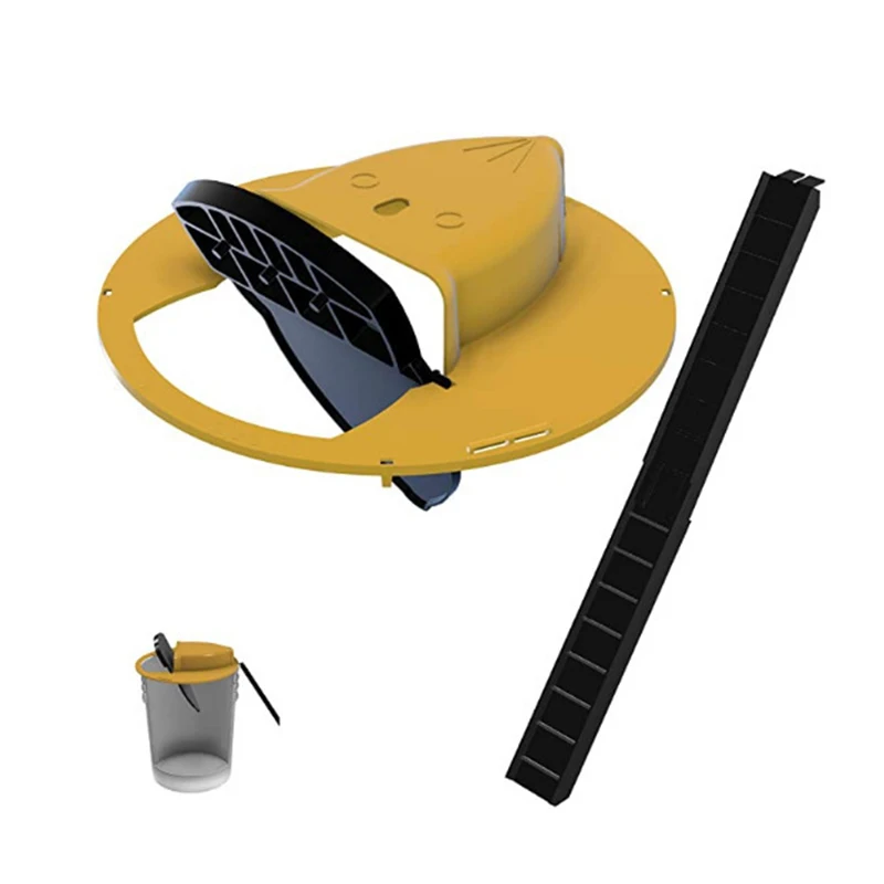 

Amazon Hot Sell Indoor Outdoor Bucket Mouse Trap Flip N Slide Bucket Lid Mouse Rat Trap, Yellow, red, black,white