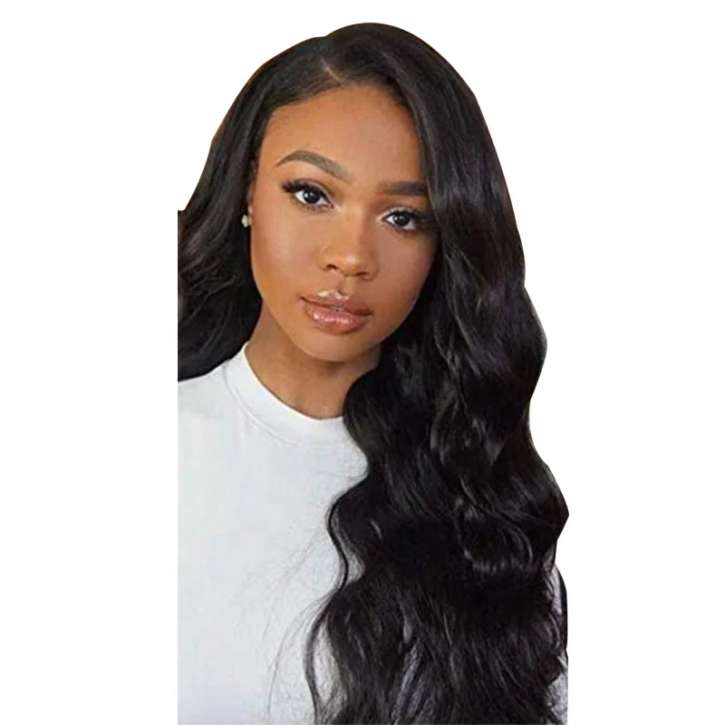 

synthetic human hair hd lace front natural brazilian curly highlight deep water wave cheap straight wigs, All colors