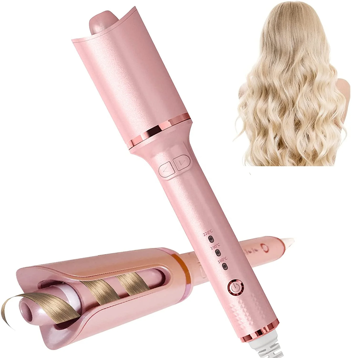 

Professional Custom Hot Hair Styling Tool Electric Rotating Ceramic Automatic Hair Curler Deep Waver Magic 360 Curling Iron, Customized