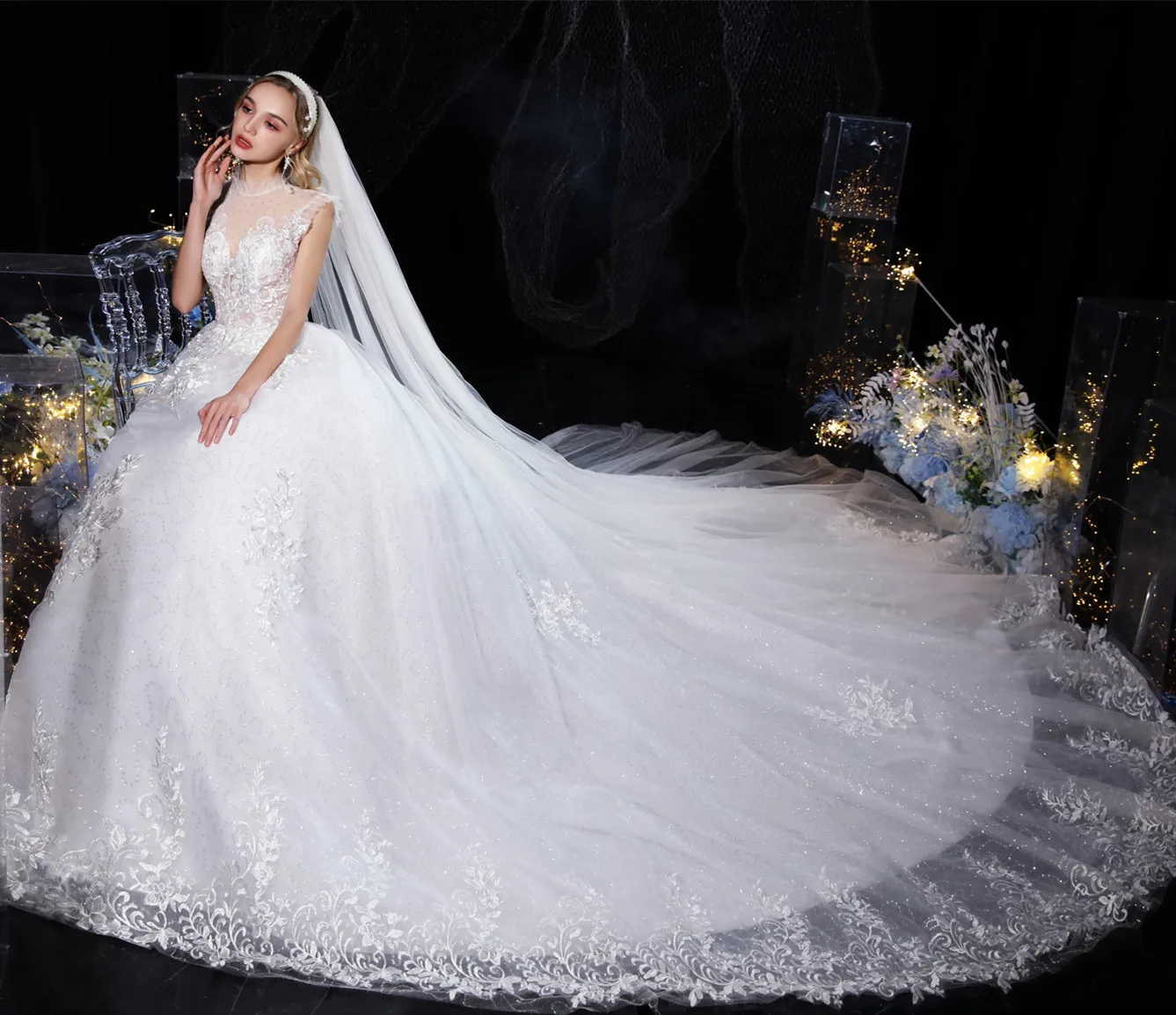 new korea design wedding dress marry wearing