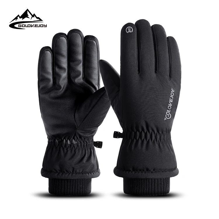 

GOLOVEJOY SK19 Wholesale New Hot Unisex Winter Velvet Windproof Warm Sports Cycling Hiking Waterproof Skiing Outdoor Gloves, Has 2 colors