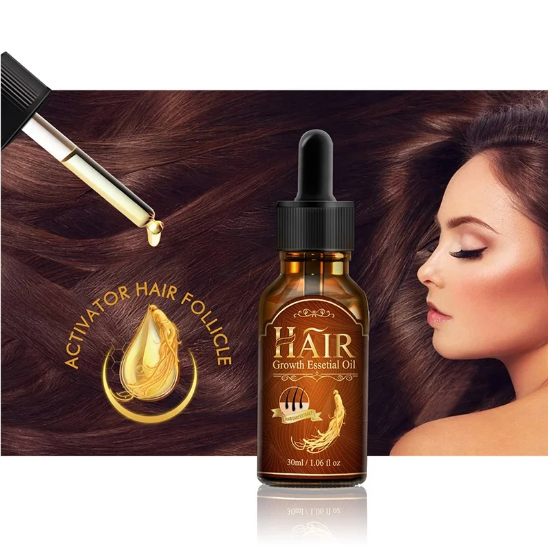 

YANMEI private label organic ginger ginseng herbal extract hair growth oil compound essential oil for hair treatment