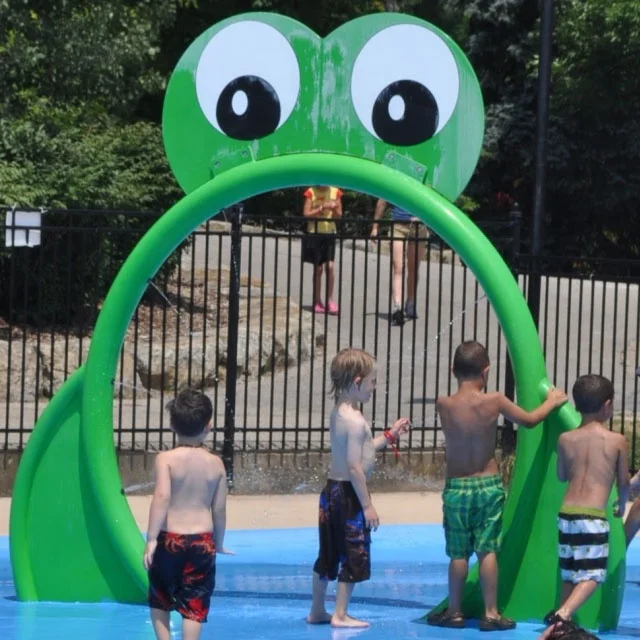 

splash pads feature tumbling buckets of water and several ground jets for a variety of water play activities, Customized color