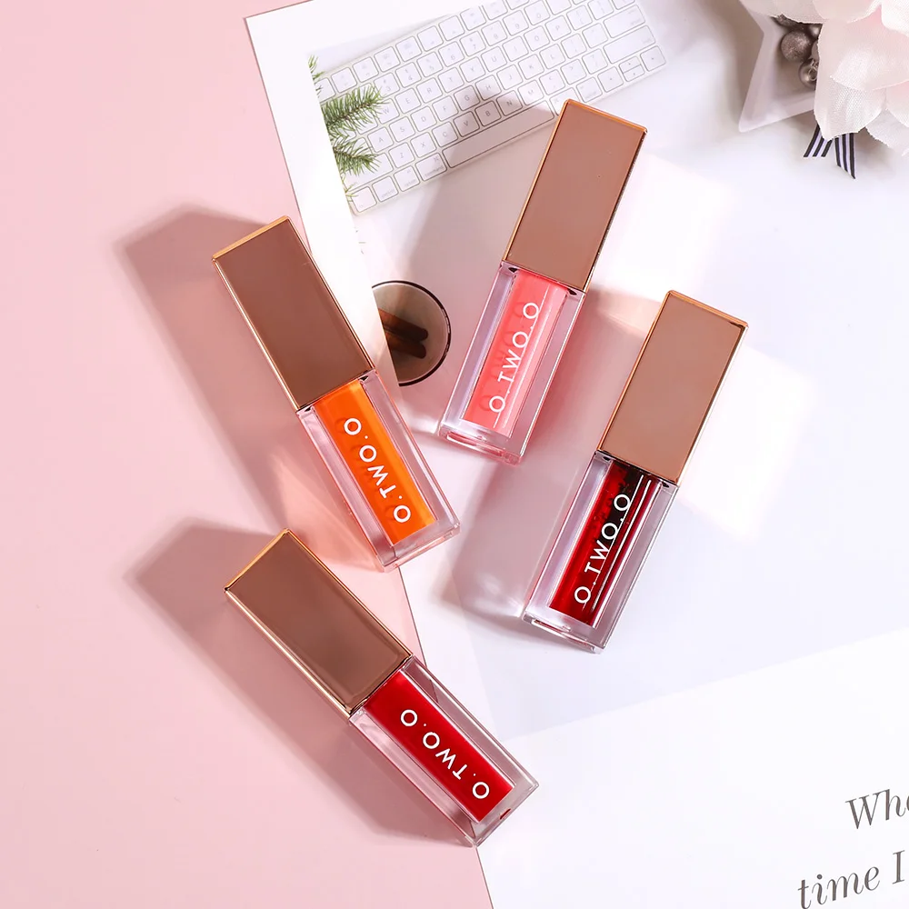 

O.TWO.O Lip Cheek Tint 4 Colors Waterproof Lasting Liquid Lipstick Blusher