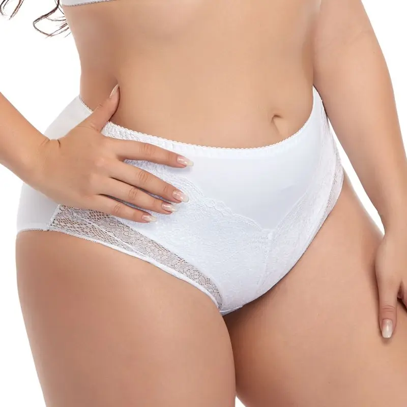 

High Quality Fat Lady Panty Sexy Women Brief Mid-Rise Ultra Plus Size Lace Underwear For Big Women