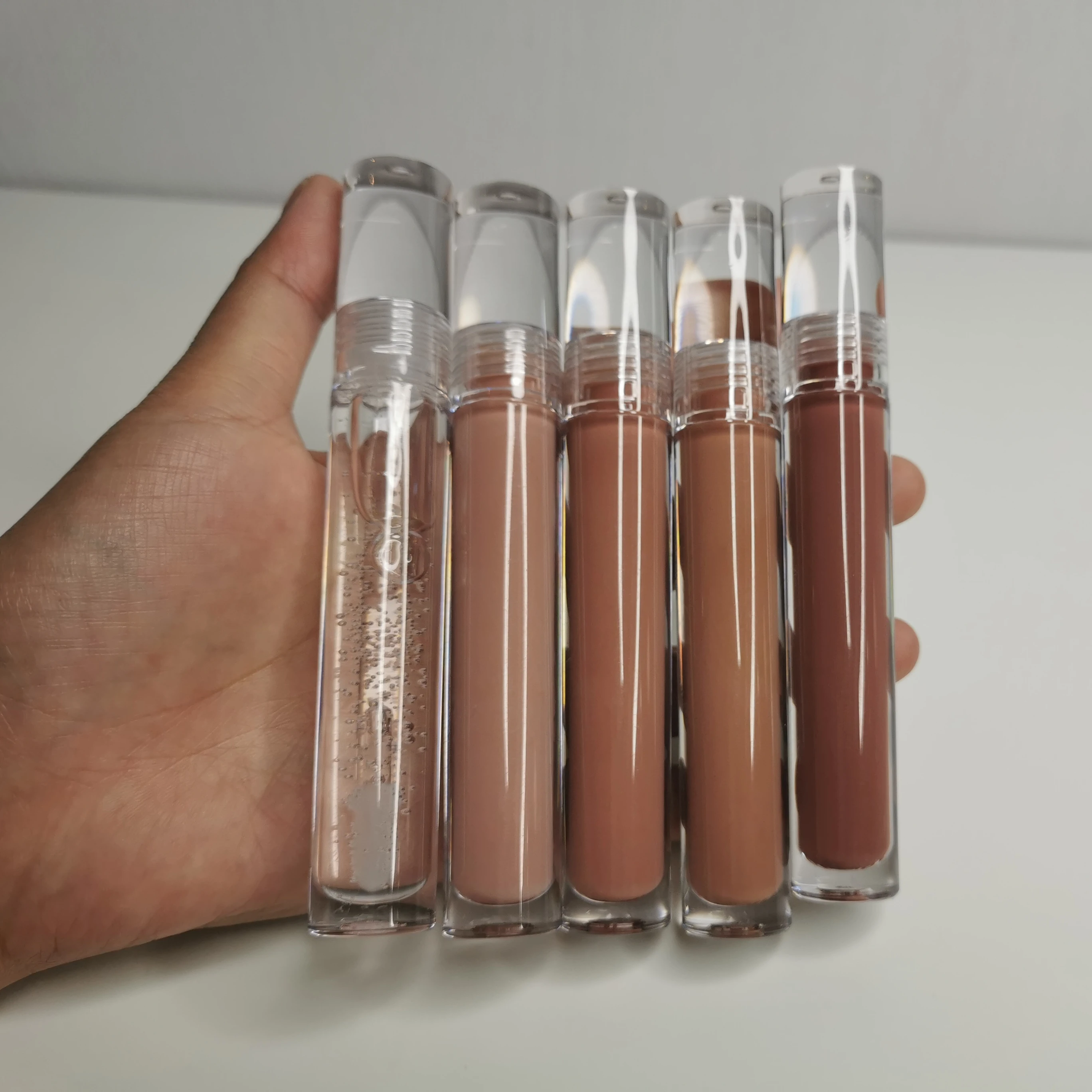 

No Label 12 Colors Lipgloss Cosmetic makeup for lip Liquid Lipstick DLY Private Label Shiny Lipgloss