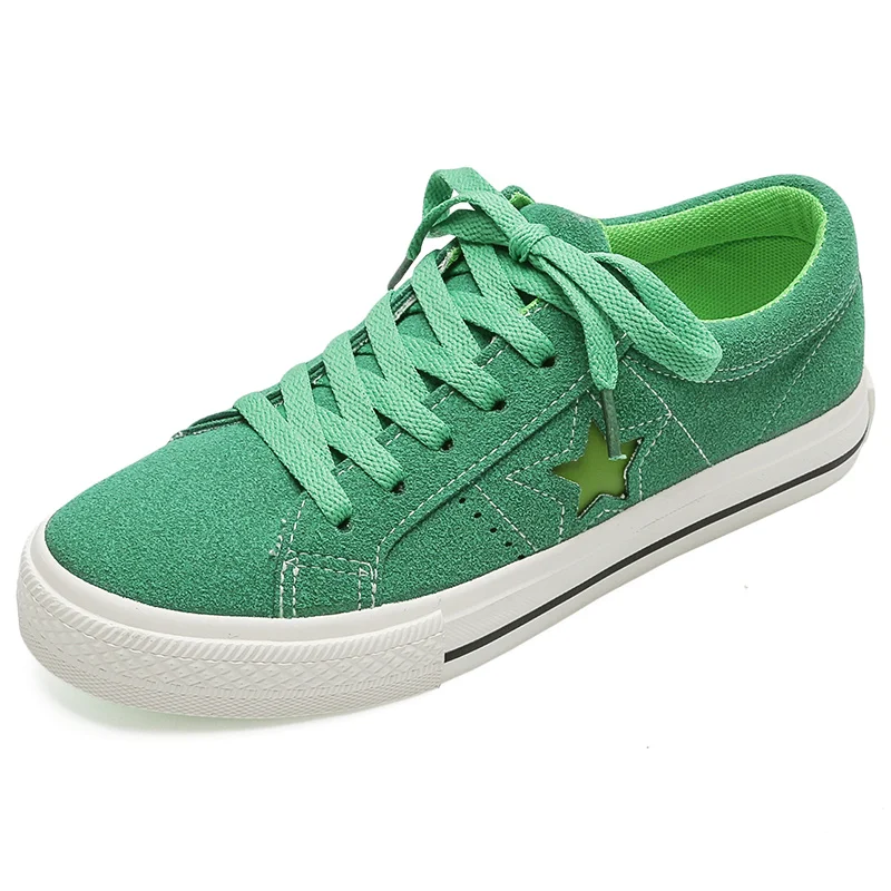 

Ladies Casual Canvas Sneakers Walking Running Shoes, Black/yellow/green