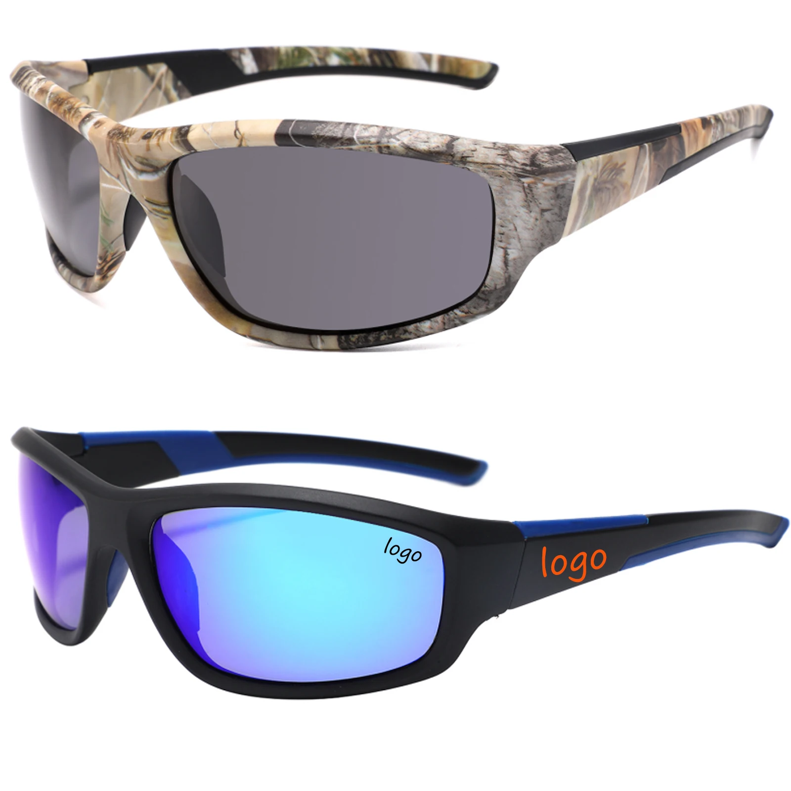 

new arrival fashion cycling fishing sun glasses polarized custom logo mens sport sunglasses