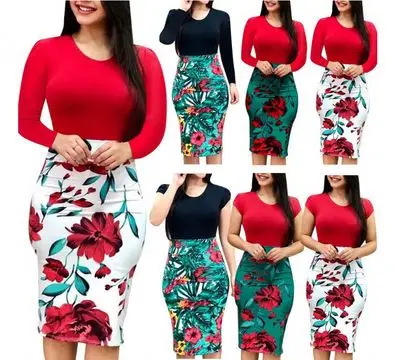 

S-5XL Clothes women casual dress lady elegant dresses women Floral dress