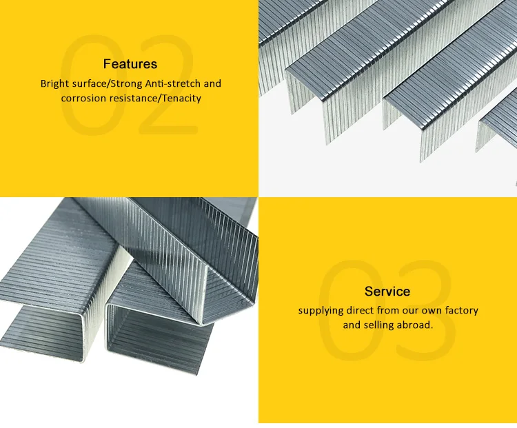 Standard Galvanized Wire 13.2mm Mattress Staples Utype Nail P88