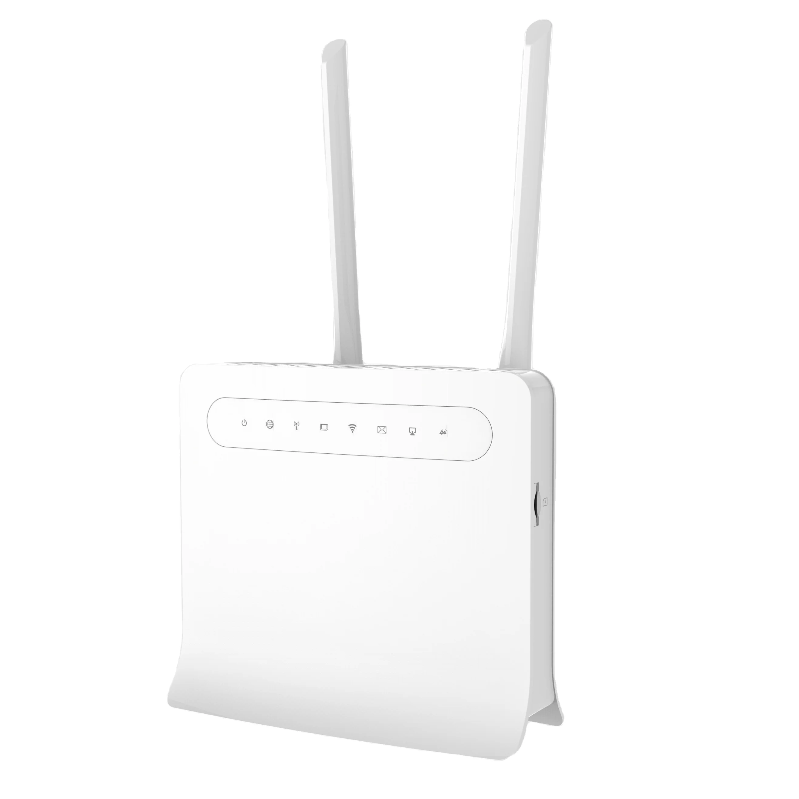 

New 4G LTE Router Unlocked Firewall Cat6 External Antenna 4G Router with SIM Card Modem 4G LTE Modem, White