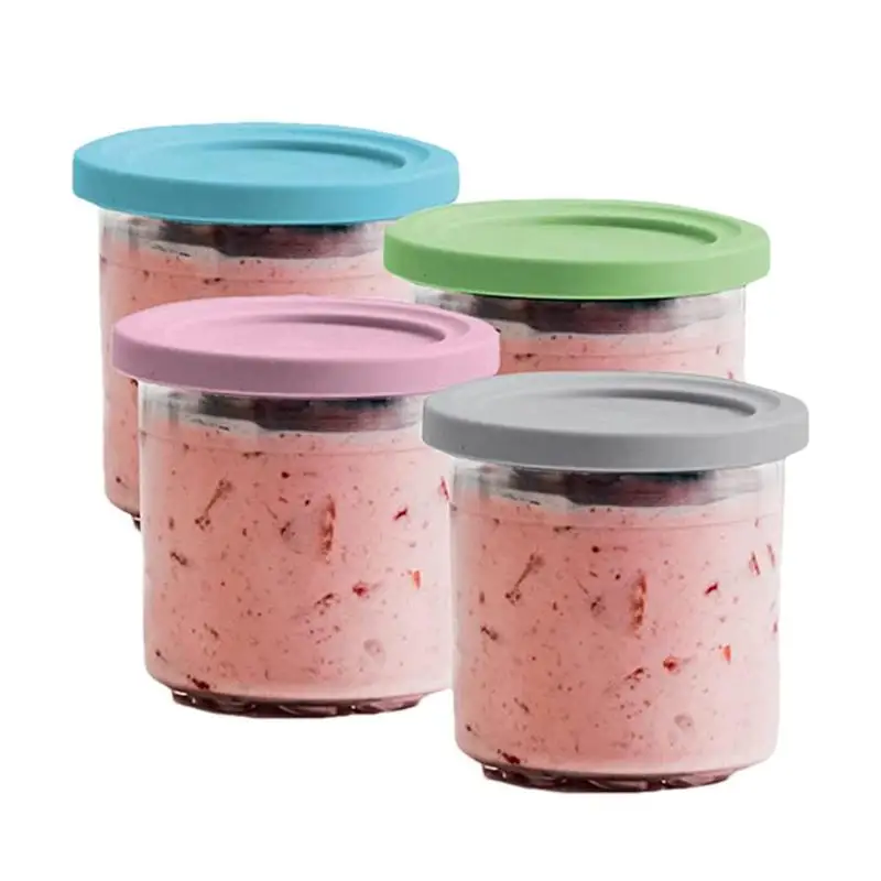 

Pack of 4 Creami Pint Containers Reusable Ice Cream Containers Creami Tubs