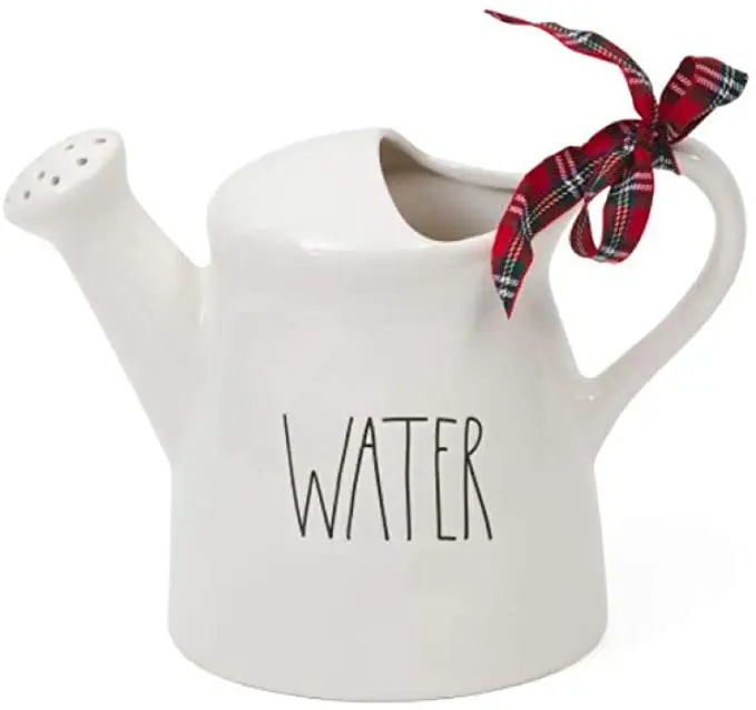 

custom logo size white big planter flower pot ceramic watering can