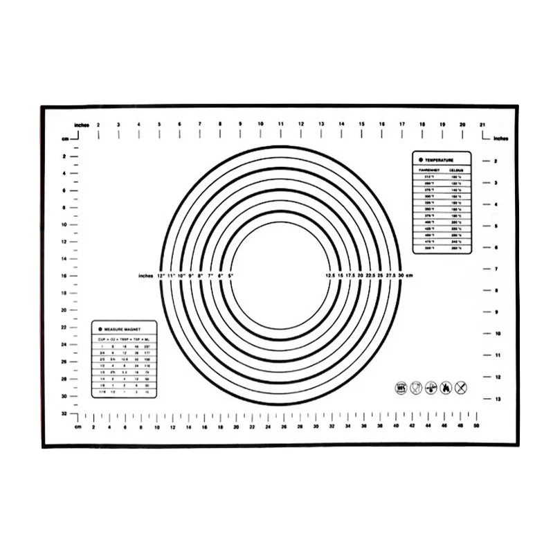 

Customized Logo Printing Silicone Oven Mat For Fat Reduced Food