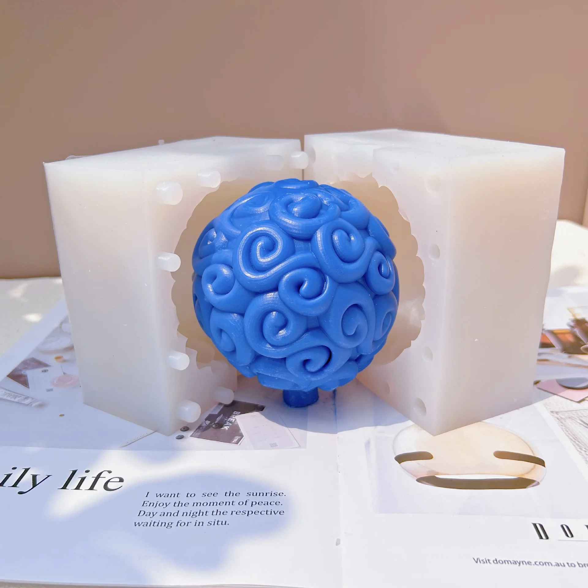 3D One Piece Devil Fruit Candle Silicone Mold DIY Luffy Rubber Fruit Silicone Mold Decoration Luxury