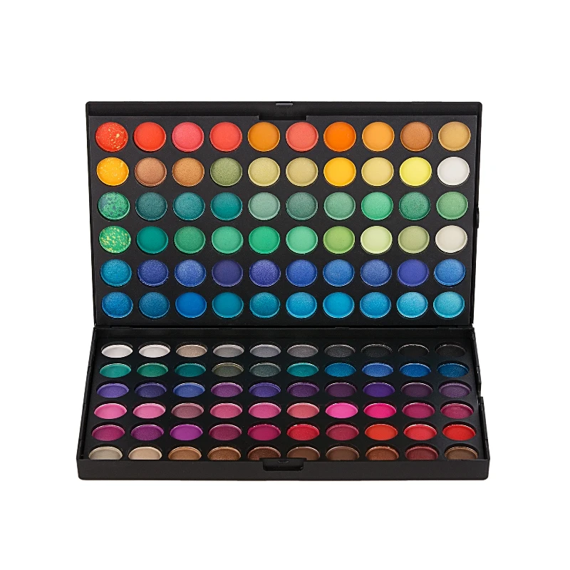 

120 colors shimmer pigment huge highly pigmented wholesale colorful nude black matte custom oem vegan eyeshadow palette private