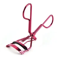 

Low MOQ Professional metal Bling Rose Gold Black Red eyelash curler with custom packaging private label