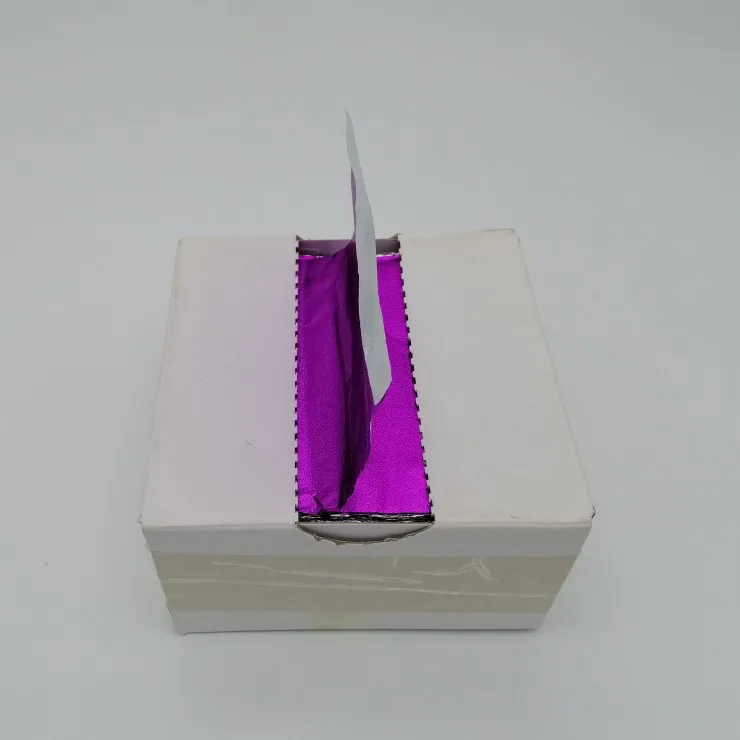
2019 Hairdressing Customized hair salon foil paper Curl pop up hair foils for highlighting 