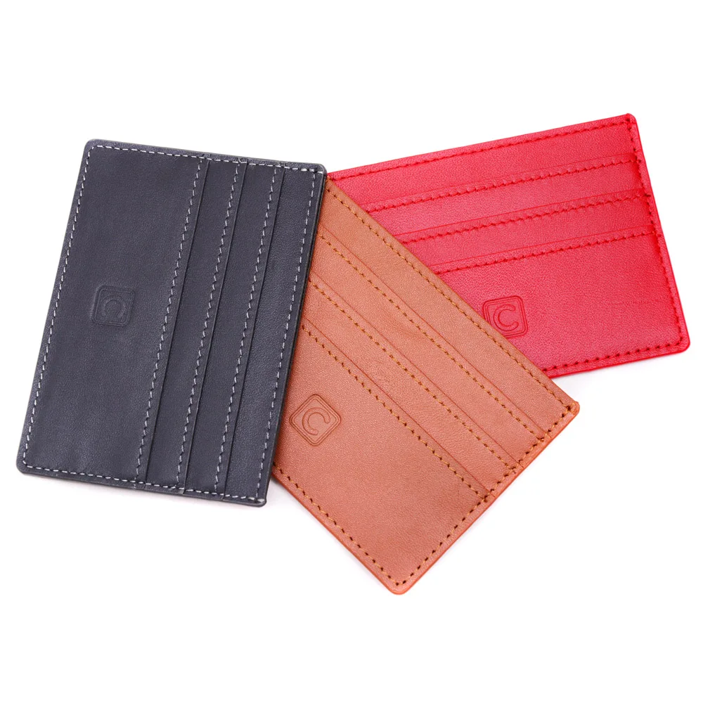 

Minimalist Wallets for Men & Women RFID Front Pocket Leather Card Holder Wallet